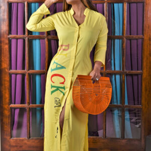 Black Girl Magic Dress Yellow
