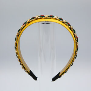 Gucci-inspired Style Gold Fabric Headband