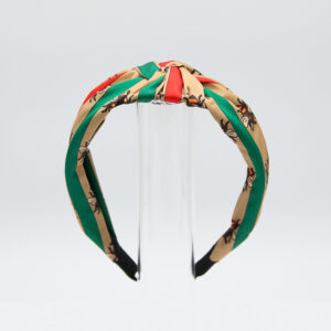 Light Brown Gucci-inspired Printed Fabric Headband