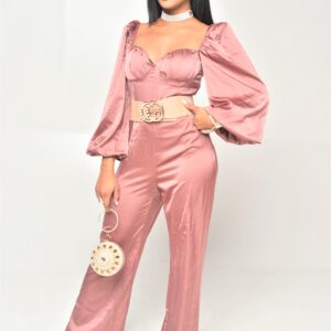 Smooth Moves Satin Jumpsuit - M